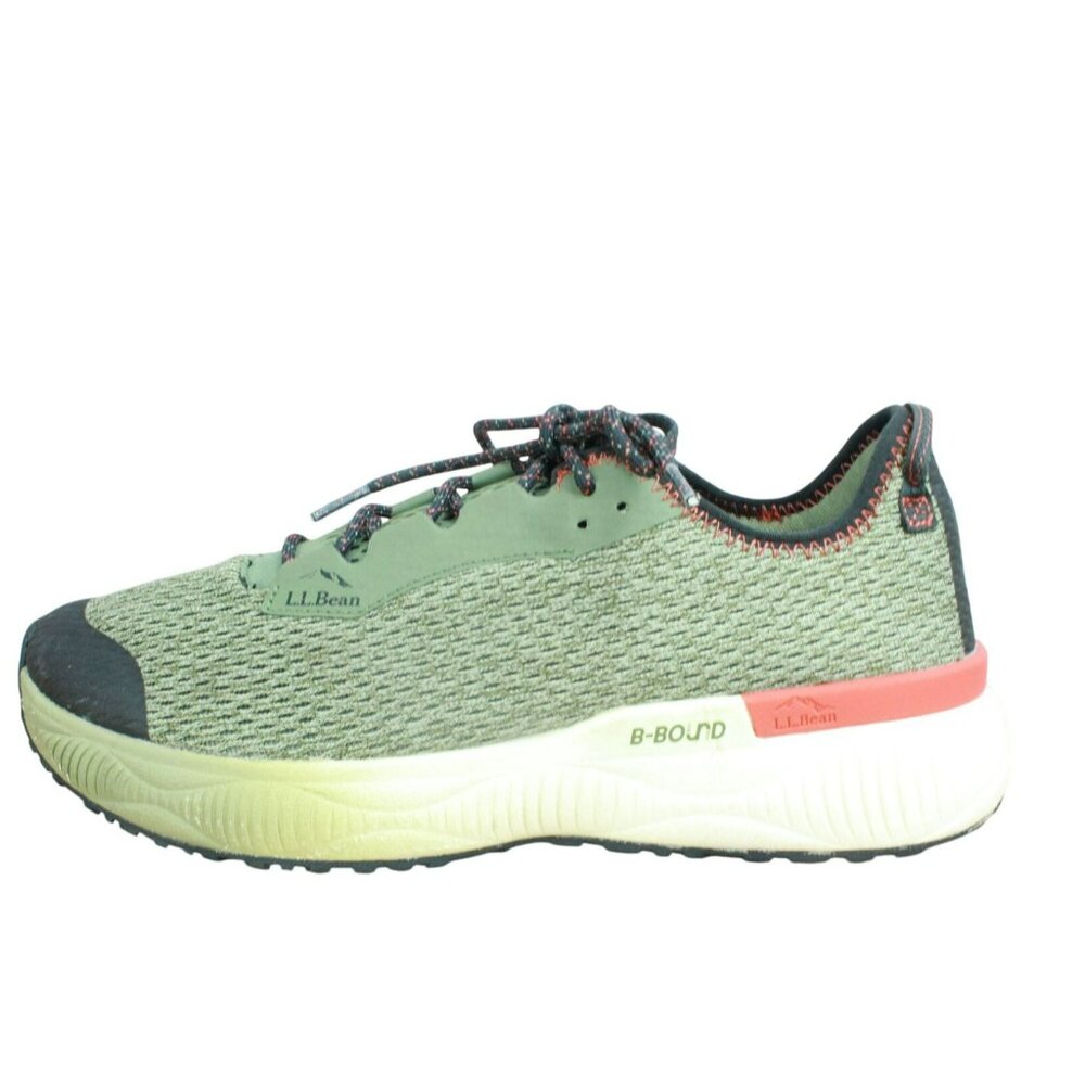 LL Bean Dirigo Green Mesh Lace Up Lightweight Comfort Sneaker Shoes Size 10 M
